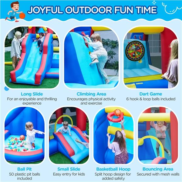 Yaheetech 7-in-1 Bouncy Castle Combo - Image 5