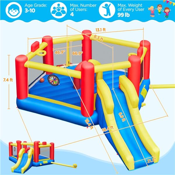 Yaheetech 7-in-1 Oversize Bouncing Area - Image 3