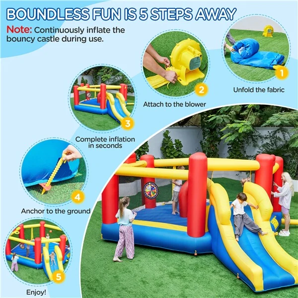 Yaheetech 7-in-1 Oversize Bouncing Area - Image 5