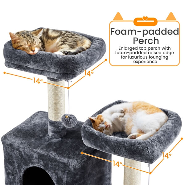 Yaheetech Tall Cat Tree 71.5in Multi-Level Cat Tower - Image 8
