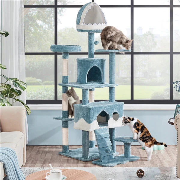 Yaheetech 72.5in Ocean-Themed Large Cat Tree - Image 4