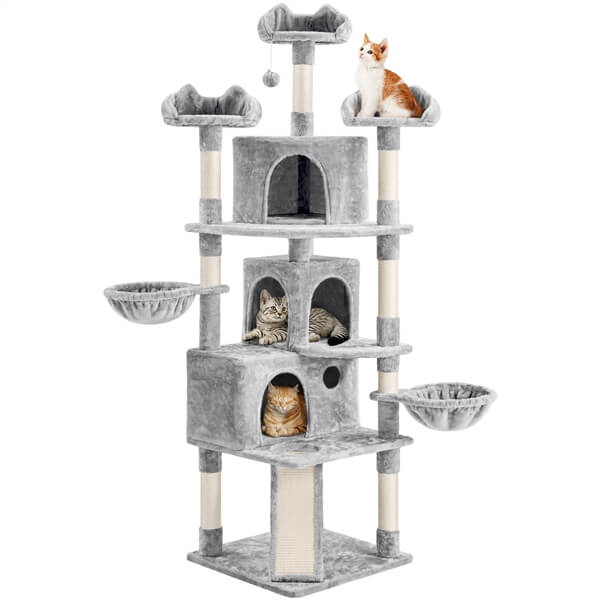 Yaheetech 76.5-inch Large Cat Tree - Image 3