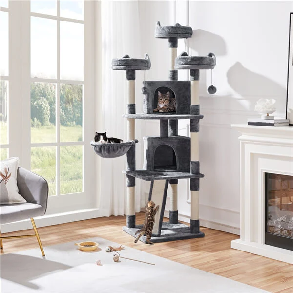 Yaheetech 76-inch Large Cat Tree - Image 9