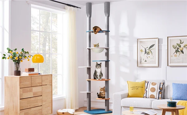 Yaheetech 8-8.6FT Floor-to-Ceiling Cat Tree - Image 3