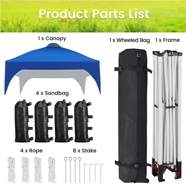Yaheetech 8x8 Pop Up Canopy Tent with Vent - Image 5