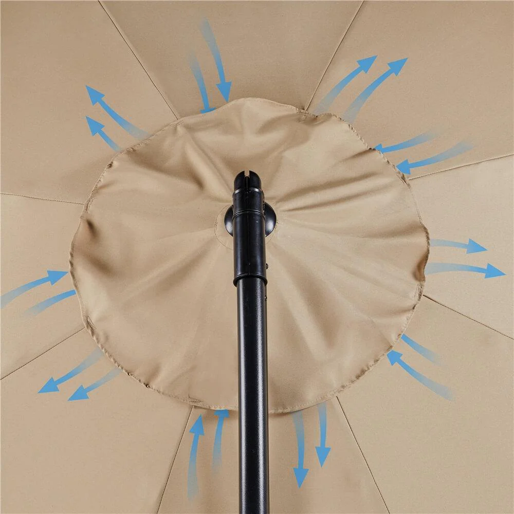 Yaheetech 9 Ft Patio Offset Umbrella - Image 7