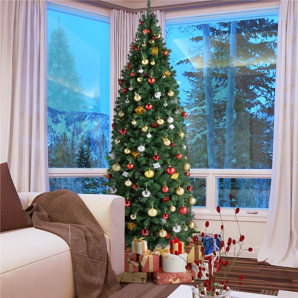 Yaheetech 9Ft Pre-lit Artificial Christmas Tree