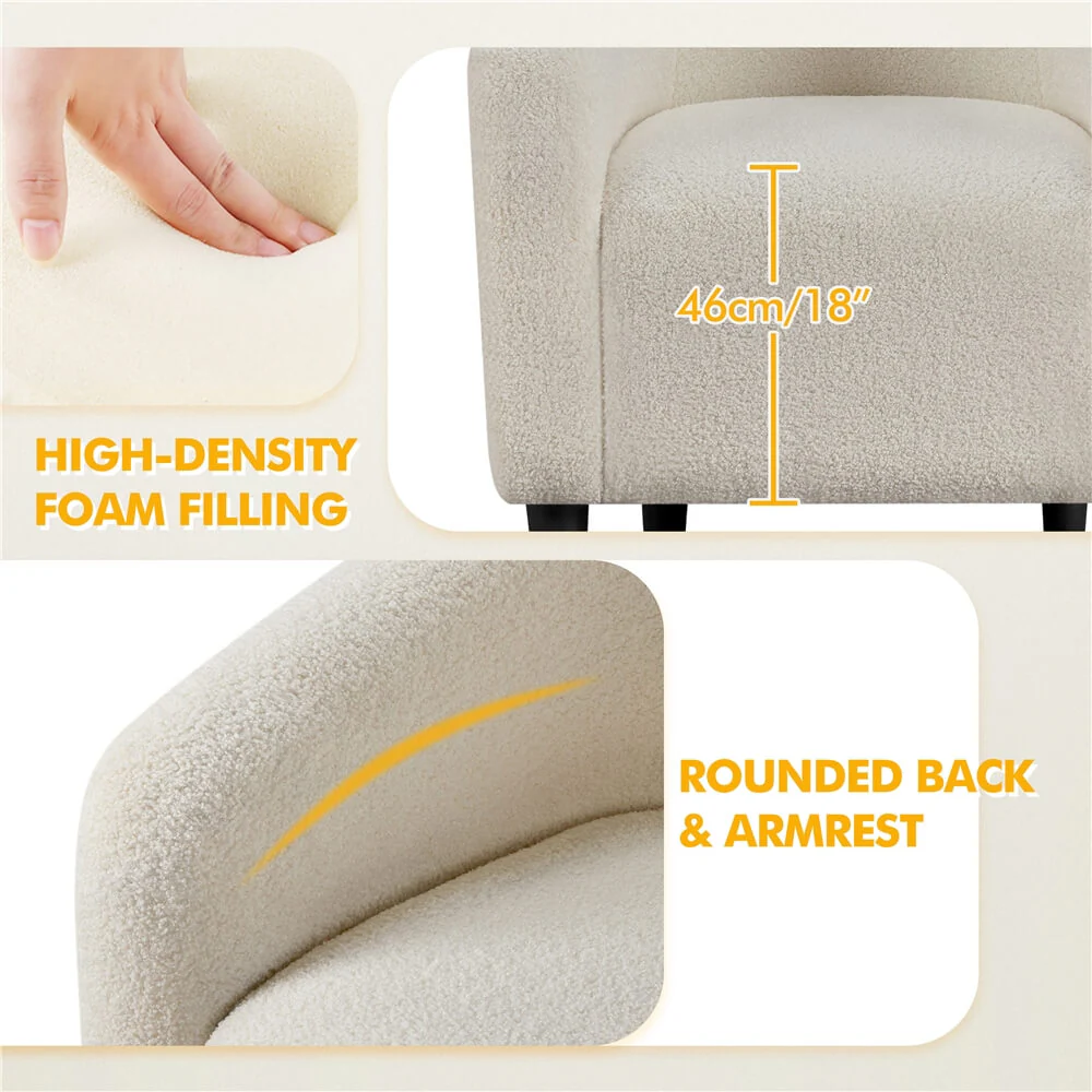 Yaheetech Accent Barrel Chair - Image 10