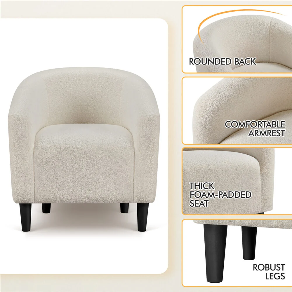 Yaheetech Accent Barrel Chair - Image 8