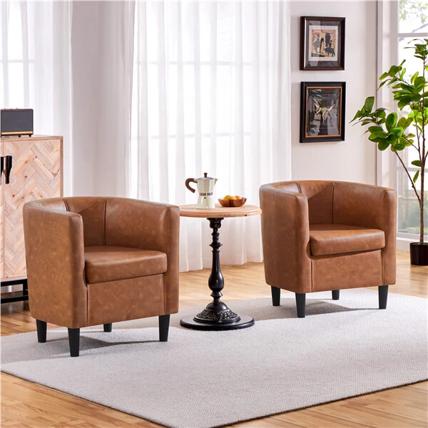 Yaheetech Accent Chair, PU Leather - Image 6