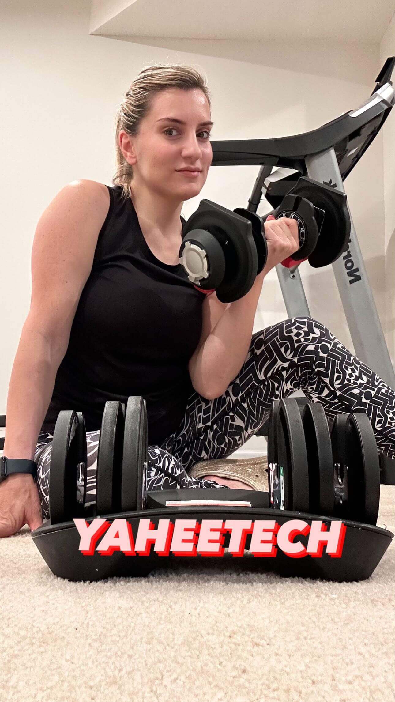 Yaheetech Adjustable Dumbbell Set Free Weight Dumbbells - Image 9