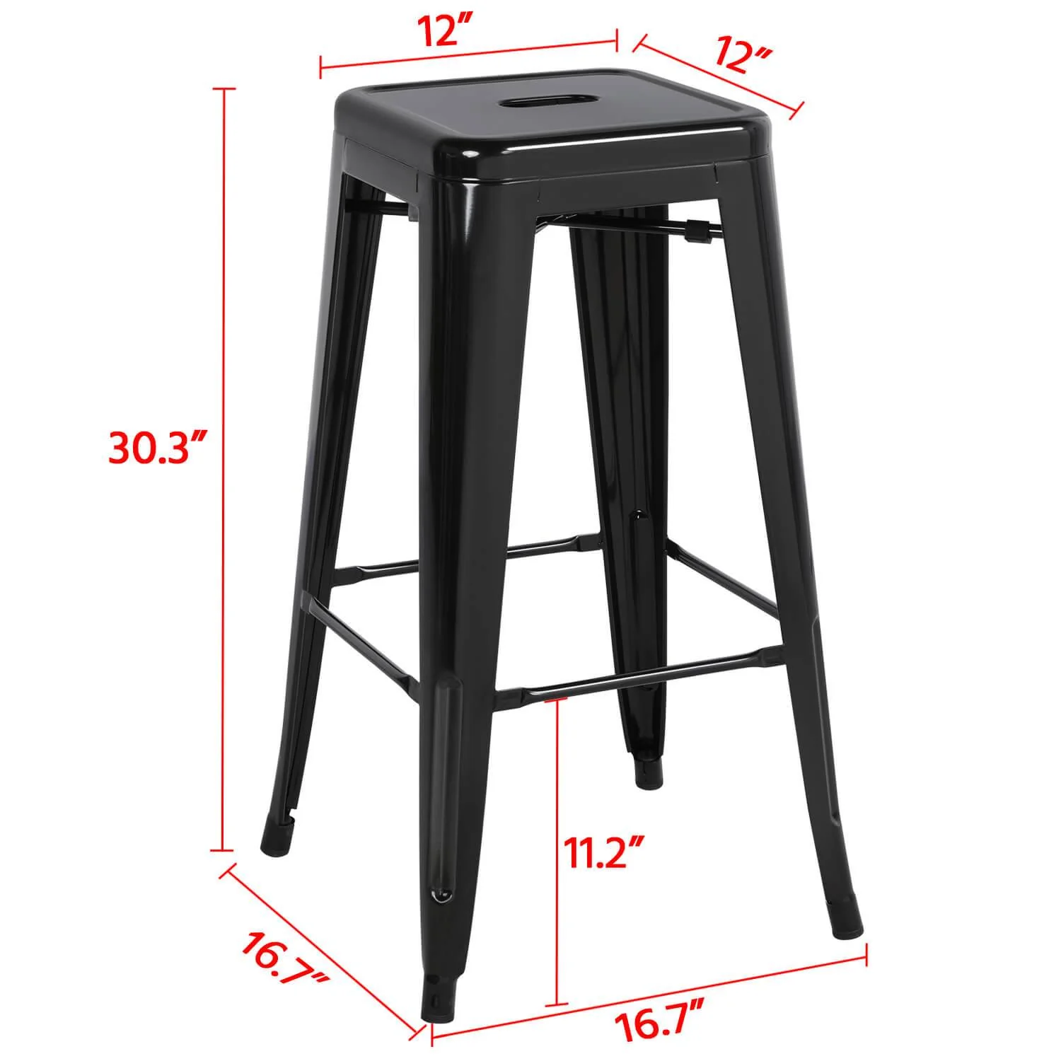 Yaheetech 30 Inch Bar Stools 4pcs - Image 5