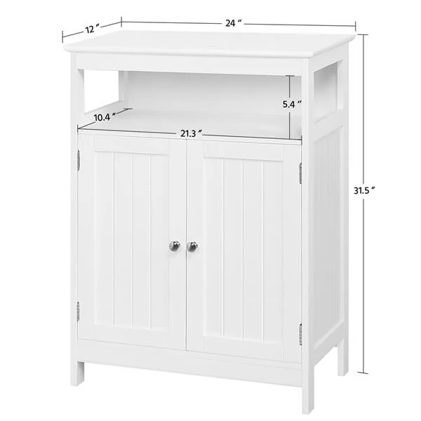 Yaheetech Bathroom Floor Storage Cabinet - Image 3