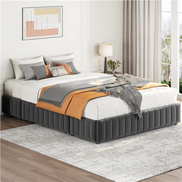Yaheetech Upholstered Bed with Underbed 3 Storage Drawers - Image 26