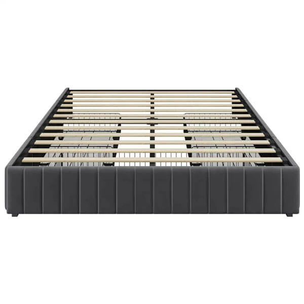 Yaheetech Upholstered Bed with Underbed 3 Storage Drawers - Image 6