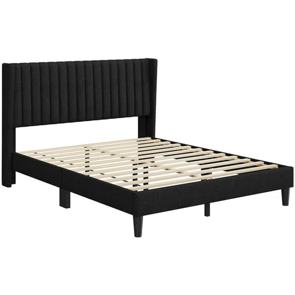 Yaheetech Bed Frame Upholstered Platform Bed with Fabric Headboard - Image 13