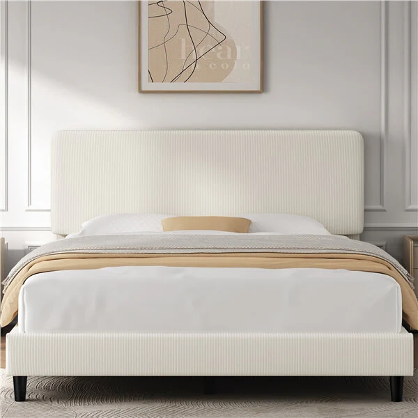 Yaheetech Bed Frames with Adjustable Headboard