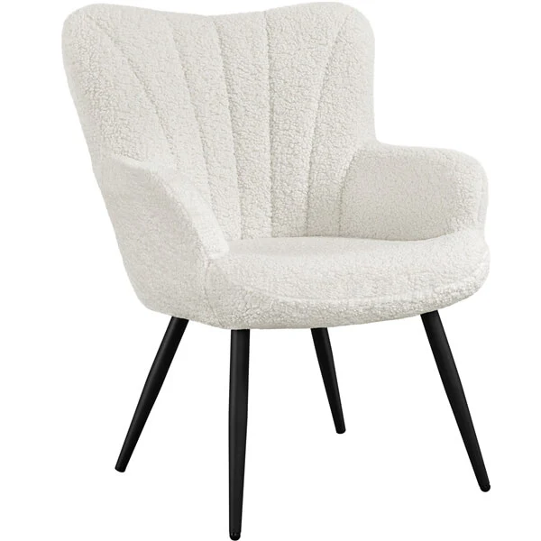 Yaheetech Boucle Accent Chair - Image 2