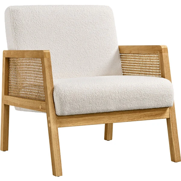 Yaheetech Boucle Fabric Accent Chair - Image 2