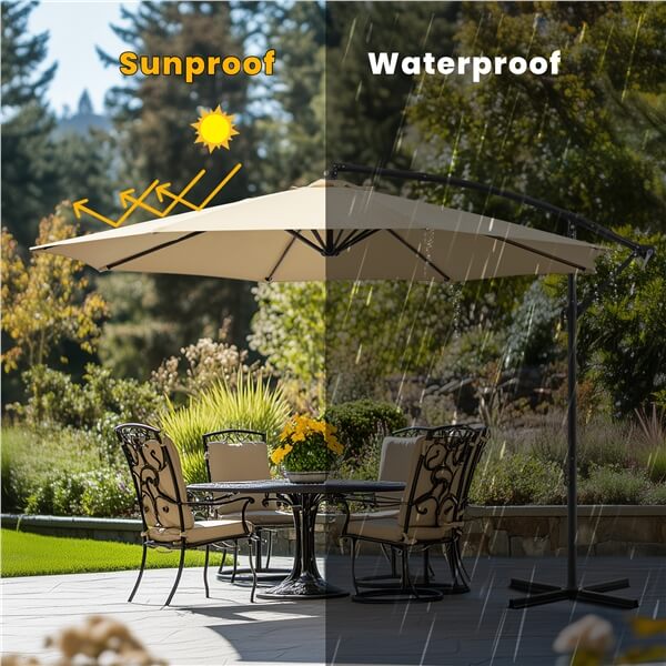Yaheetech Cantilever Hanging Sunshade - Image 11