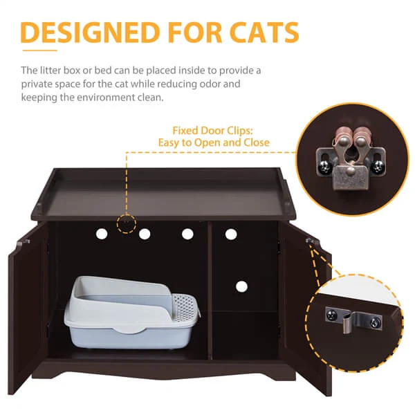 Yaheetech Cat Litter Box Enclosure - Image 5