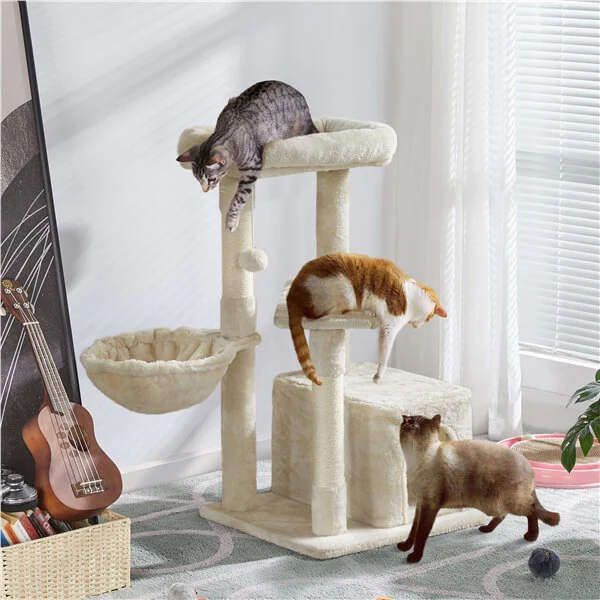 Yaheetech 34.5″ Height Cat Tree with Condo - Image 11