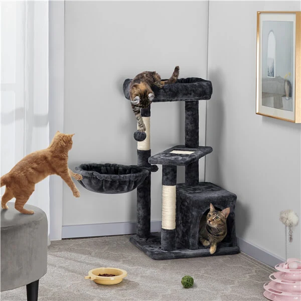 Yaheetech 34.5″ Height Cat Tree with Condo - Image 12