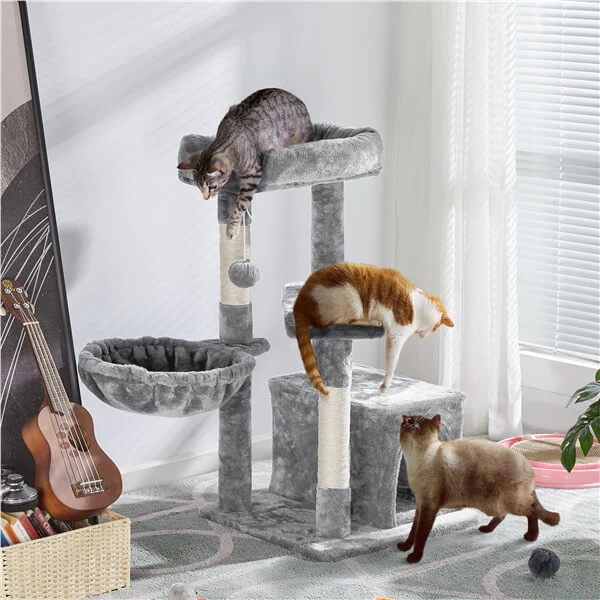 Yaheetech 34.5″ Height Cat Tree with Condo - Image 13