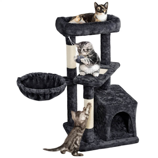 Yaheetech 34.5″ Height Cat Tree with Condo - Image 5