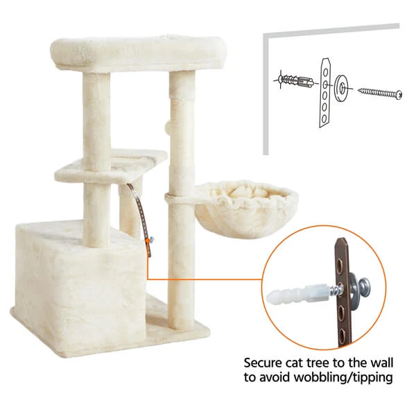 Yaheetech 34.5″ Height Cat Tree with Condo - Image 9