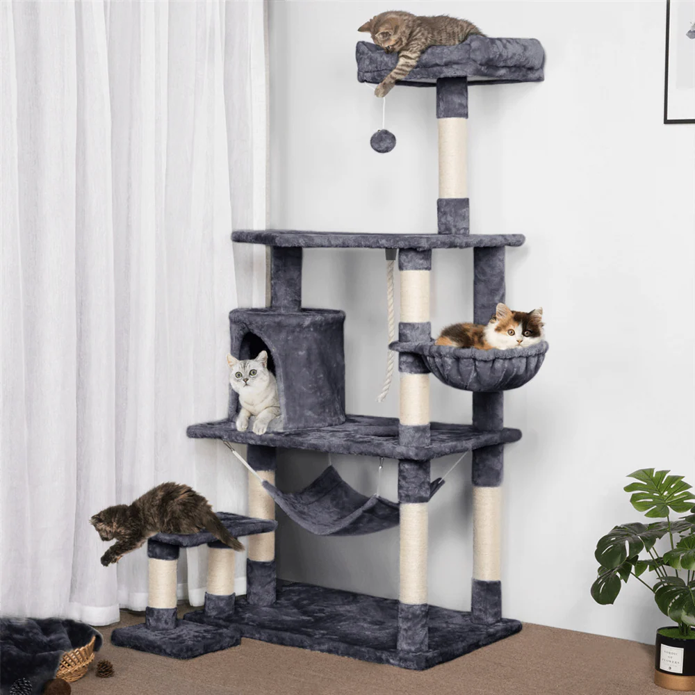 Yaheetech Cat Tree 62 Inch - Image 3