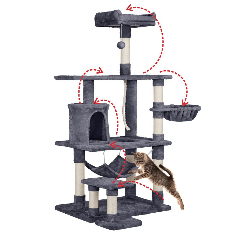 Yaheetech Cat Tree 62 Inch - Image 6