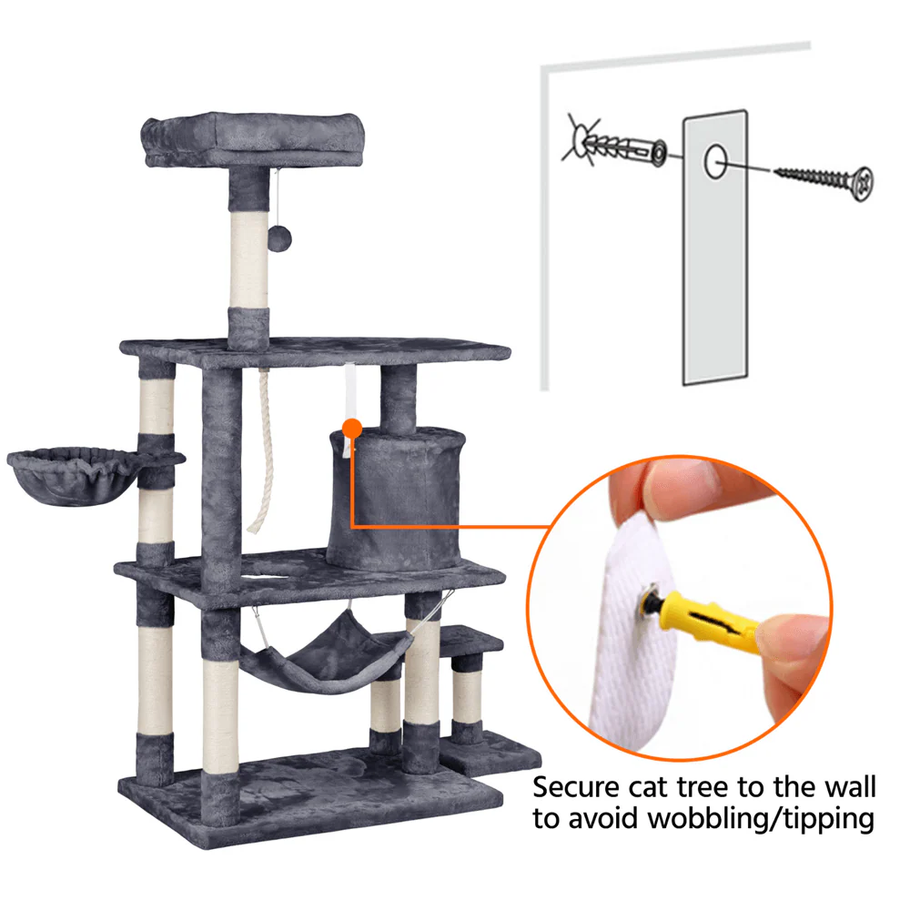 Yaheetech Cat Tree 62 Inch - Image 9