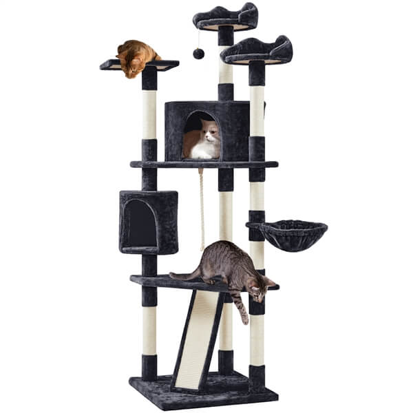 Yaheetech Cat Tree with Scratching Post 79 Inch - Image 6