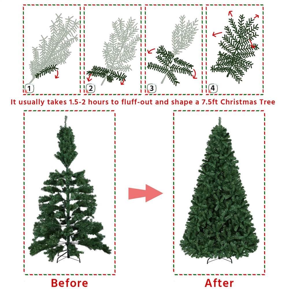 Yaheetech 4.5’/6’/7.5’/9’ Artificial Green Christmas Tree - Image 7