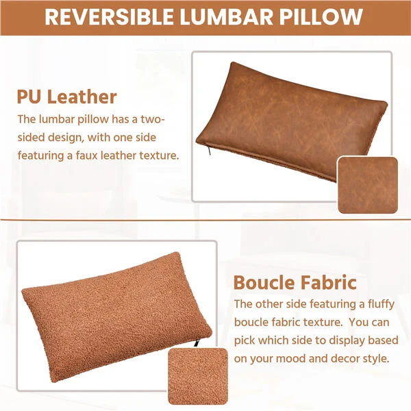 Yaheetech Comfy Upholstered Reading Chair Wood Leg - Image 7