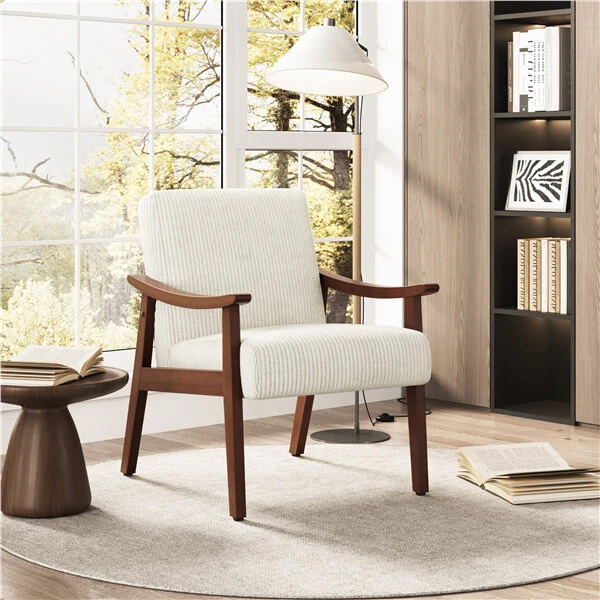 Yaheetech Corduroy Accent Chair - Image 11