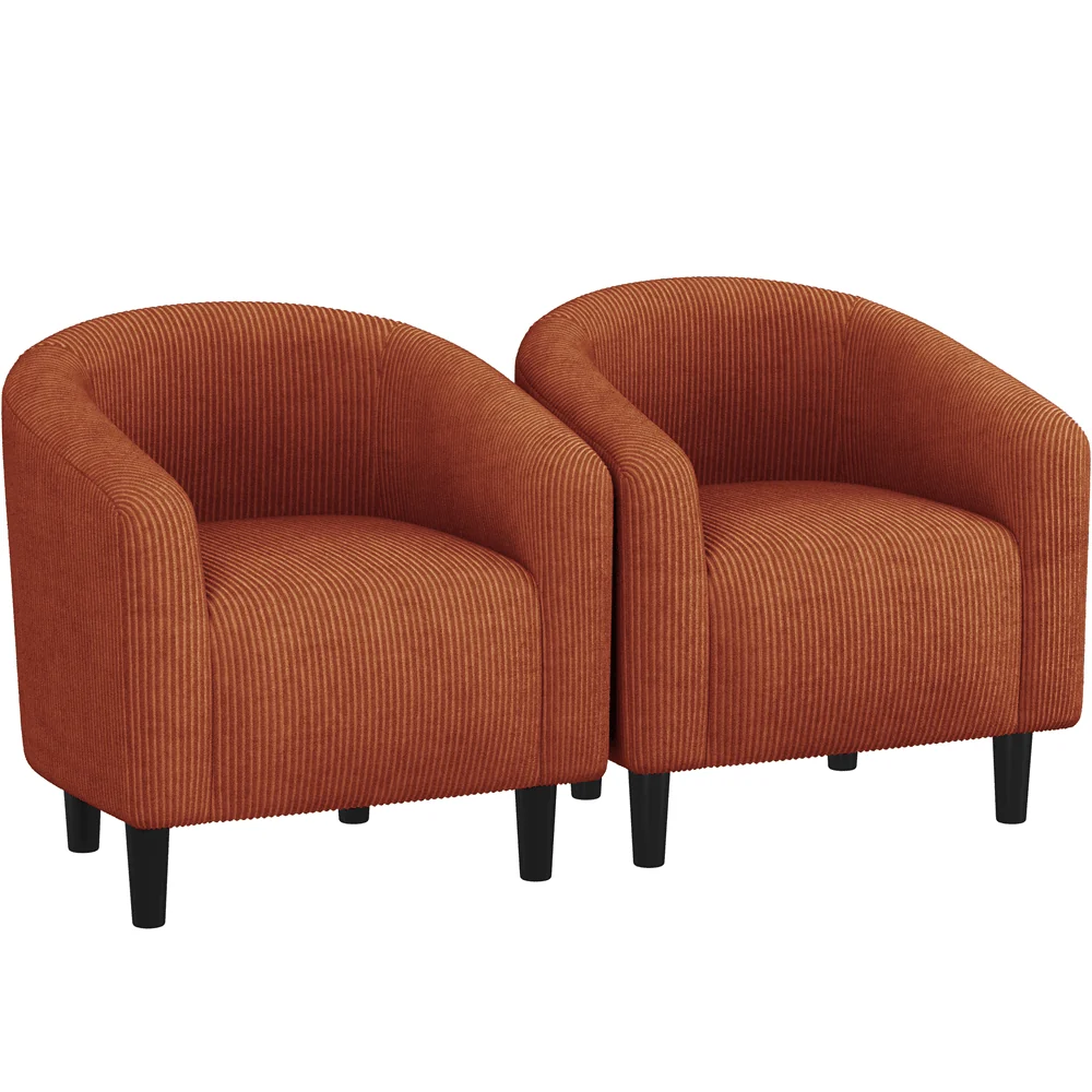 Yaheetech Corduroy Fabric Club Chair - Image 10