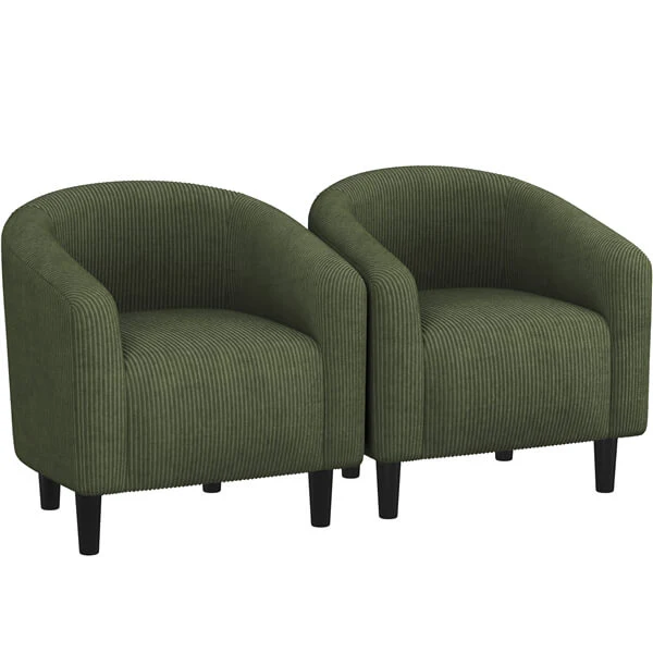 Yaheetech Furry Accent Chairs - Image 3