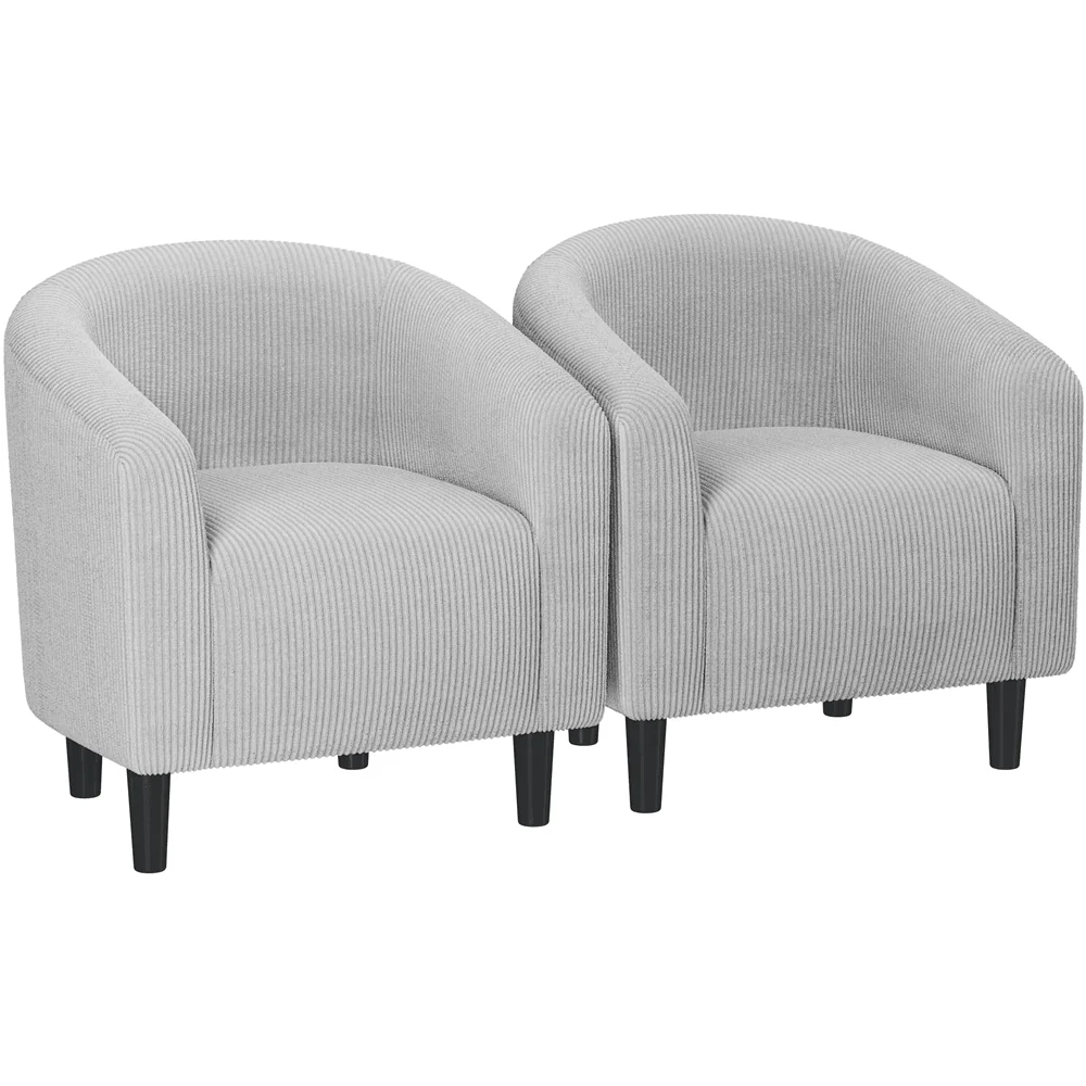 Yaheetech Corduroy Fabric Club Chair - Image 9