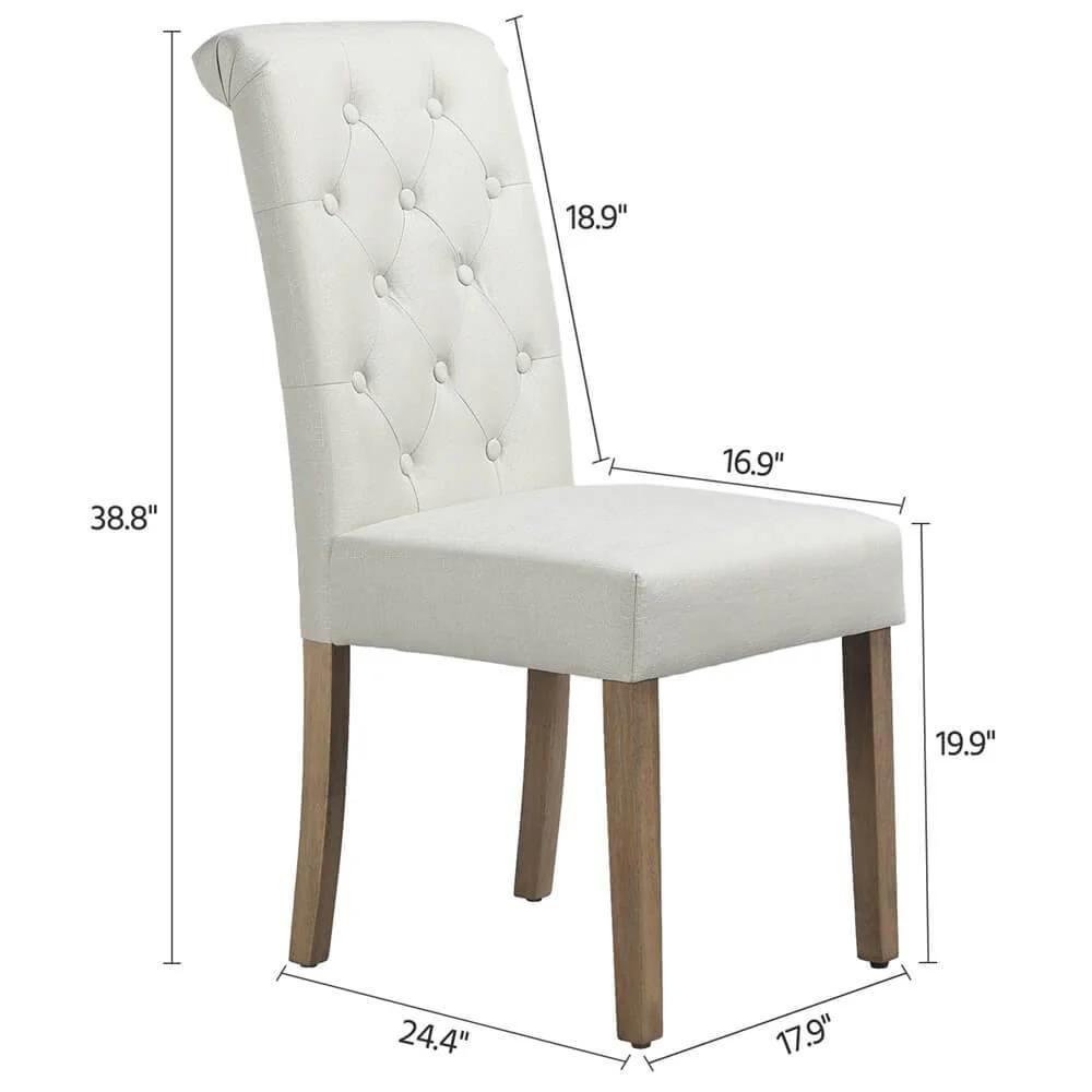 Yaheetech Dining Chairs Faux Leather Parsons Dining Chairs - Image 3
