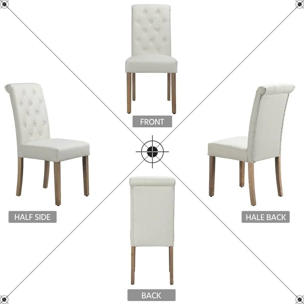 Yaheetech Dining Chairs Faux Leather Parsons Dining Chairs - Image 9