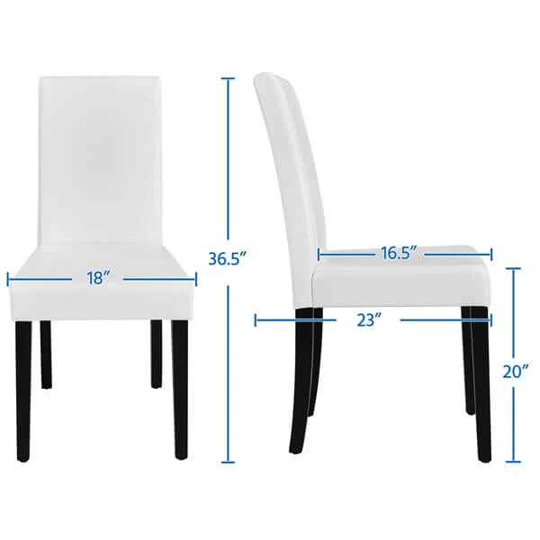 Yaheetech Dining Chair Faux Leather Parson Chair - Image 3