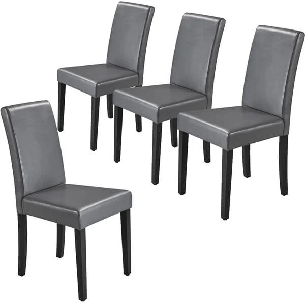 Yaheetech Dining Living Room PU Cushion Chairs 4pcs - Image 4