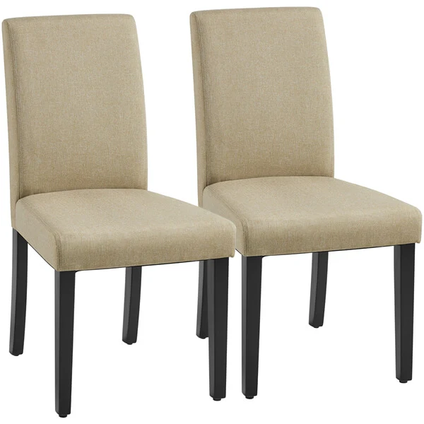 Yaheetech Dining Chairs Set of 2 Fabric Upholstered Parson - Image 3