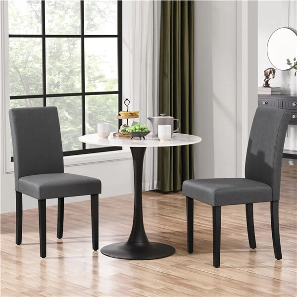 Yaheetech Dining Chairs Set of 2 Fabric Upholstered Parson - Image 8