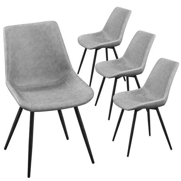 Yaheetech Dining Chairs Set of 2 Modern Upholstered Dining Room Chairs - Image 6