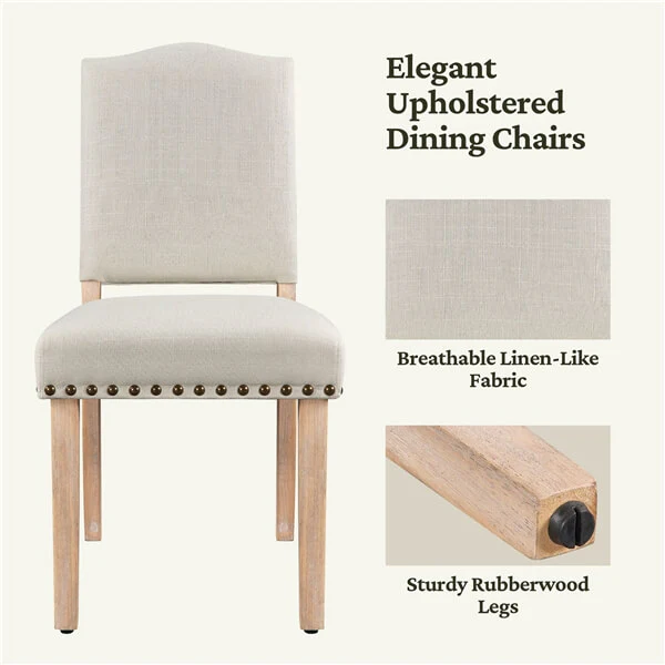 Yaheetech Dining Chairs Set of 4 Dining Room Chair - Image 8