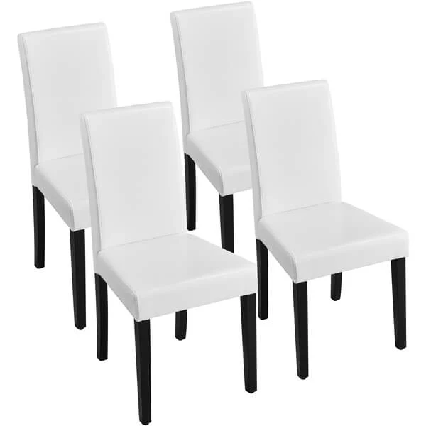Yaheetech Dining Chairs Set of 4 PU Leather Upholstered Parsons - Image 2