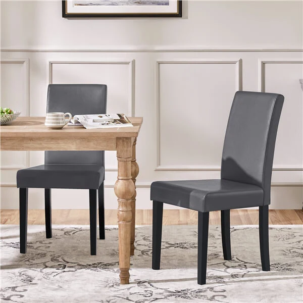 Yaheetech Dining Chairs Set of 6 Faux Leather - Image 7